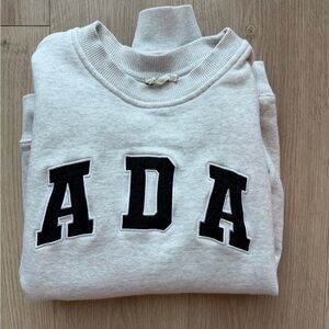 Adanola Gray Crewneck M
